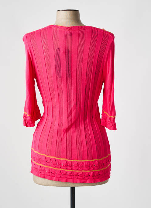 Vestă cu mâneci lungi roz TRICOT CHIC femeie