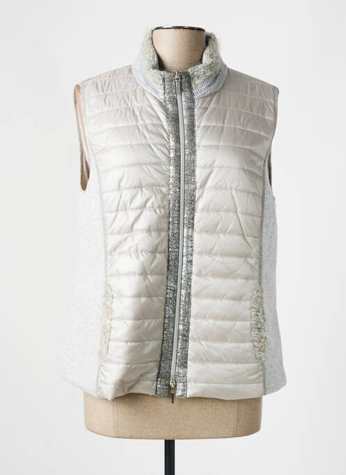 Geacă matlasată gri JUST WHITE femeie