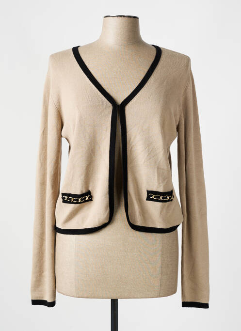 Vestă cu mâneci lungi bej CRISTINA femeie