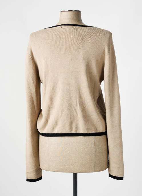 Vestă cu mâneci lungi bej CRISTINA femeie