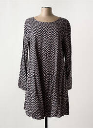 Rochie midi imprimeu fantezie mâneci lungi violet MES SOEURS ET MOI femme