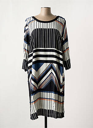 Rochie midi mâneci 3/4 mâneci 3/4 negru FRANSA femeie
