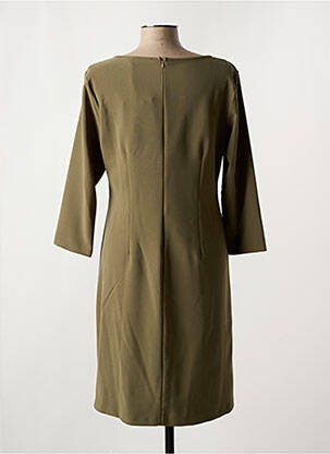 Rochie midi mâneci 3/4 mâneci 3/4 verde POUSSIERE D'ETOLE femeie