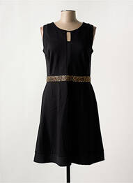 Rochie midi fără mâneci fără mâneci negru NIZA femme