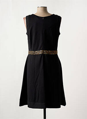 Rochie midi fără mâneci fără mâneci negru NIZA femeie