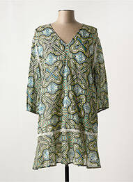 Rochie scurtă mâneci 3/4 mâneci 3/4 verde TRUSSARDI JEANS femme
