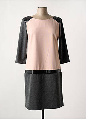 Rochie scurtă gri POUSSIERE D'ETOLE femeie