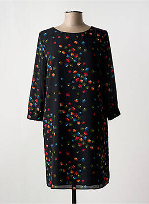 Rochie scurtă croială fluidă mâneci lungi negru TRUSSARDI JEANS femeie