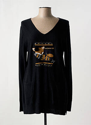 Pulover tunică negru FUEGO WOMAN femeie