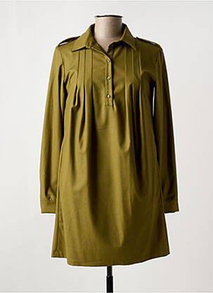 Rochie scurtă mâneci lungi mâneci lungi verde TRUSSARDI JEANS femeie