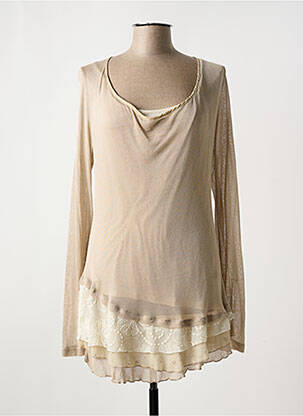 Pulover tunică bej LE PETIT BAIGNEUR femeie