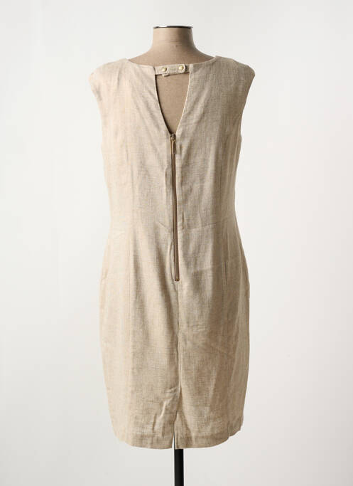 Rochie midi bej POUSSIERE D'ETOLE femeie