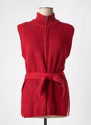 Pulover tunică roșu CKS femeie