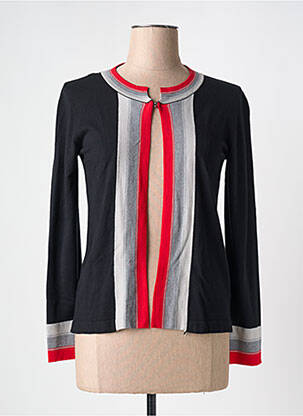 Vestă cu mâneci lungi negru ELEONORA AMADEI femeie