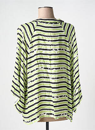 Bluză țesătură poplin mâneci 3/4 verde EUGEN KLEIN femeie