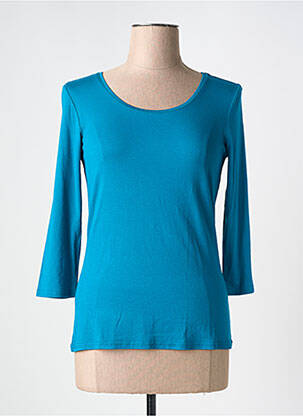 Tricou mâneci 3/4 mâneci 3/4 albastru FRANSA femeie