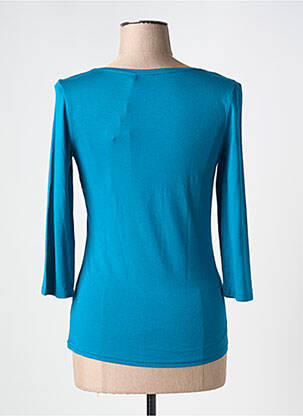 Tricou mâneci 3/4 mâneci 3/4 albastru FRANSA femeie