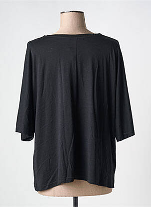 Tricou guler în v mâneci scurte negru DESIGUAL femeie