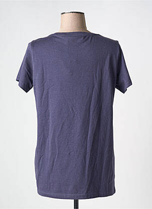 Tricou serigrafie mâneci scurte albastru TRUSSARDI JEANS femeie