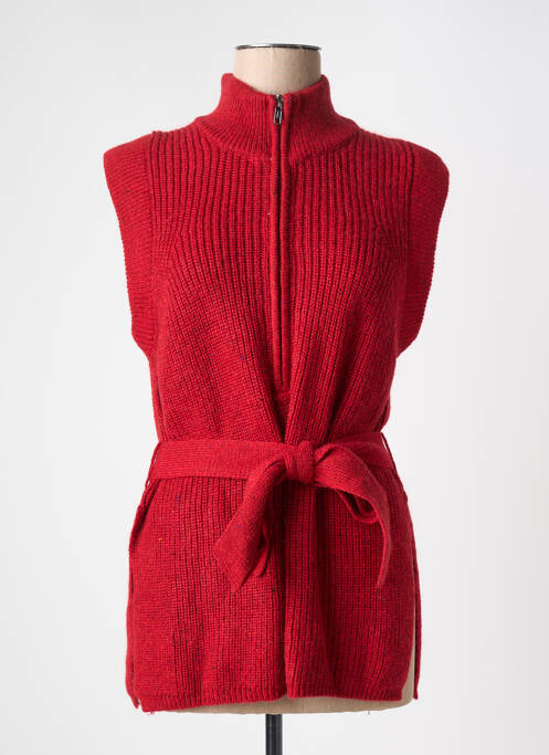 Pulover tunică roșu CKS femeie