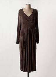 Rochie lungă mâneci lungi mâneci lungi maro MYRINE ANTWERP femme