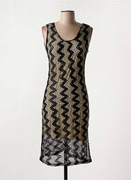 Rochie midi fără mâneci fără mâneci negru MOLLY BRACKEN femeie