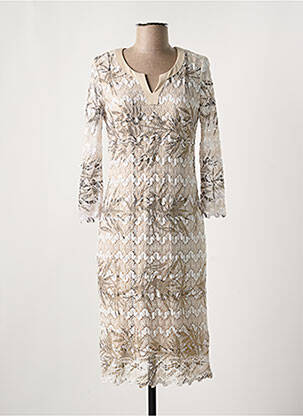 Rochie midi mâneci lungi mâneci lungi auriu EUGEN KLEIN femeie