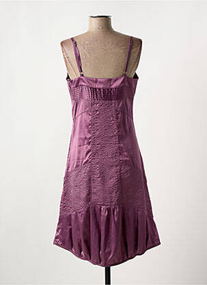 Rochie midi guler în v bretele subțiri violet MAIS IL EST OU LE SOLEIL femeie