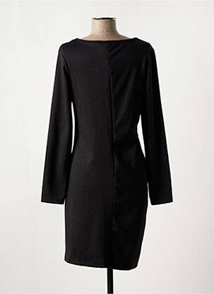 Rochie midi imprimeu fantezie mâneci lungi negru POUSSIERE D'ETOLE femeie