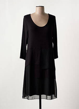 Rochie midi mâneci 3/4 mâneci 3/4 negru OLIVIER PHILIPS femeie