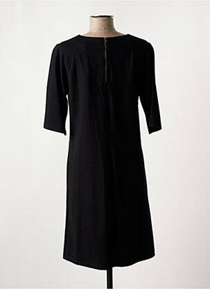 Rochie midi mâneci scurte mâneci scurte negru FLEUR DE SEL femeie