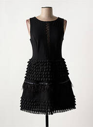 Rochie scurtă fără mâneci fără mâneci negru RINASCIMENTO femeie