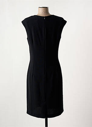 Rochie scurtă închidere cu fermoar la spate mâneci scurte negru BLANC NATURE femeie