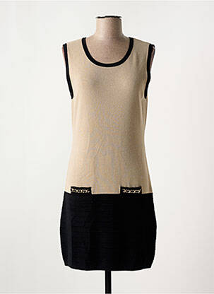 Rochie pulover bej CRISTINA femeie