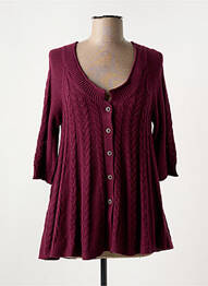 Vestă cu mâneci lungi mâneci 3/4 violet MYRINE & ME femme