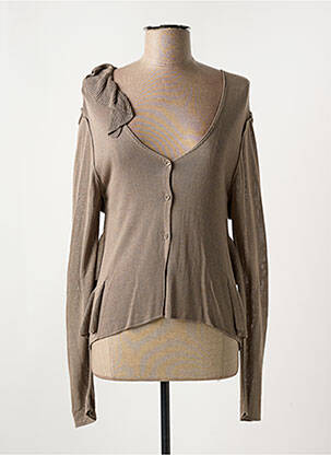 Vestă cu mâneci lungi maro LUNATISME femeie