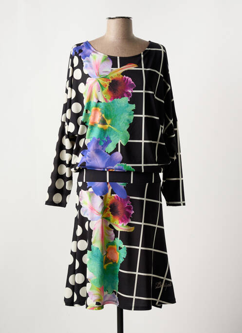 Rochie midi negru DESIGUAL femeie