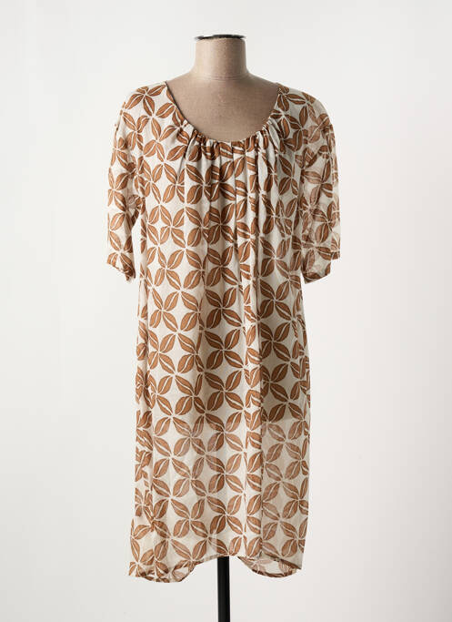 Rochie midi maro NIU femeie