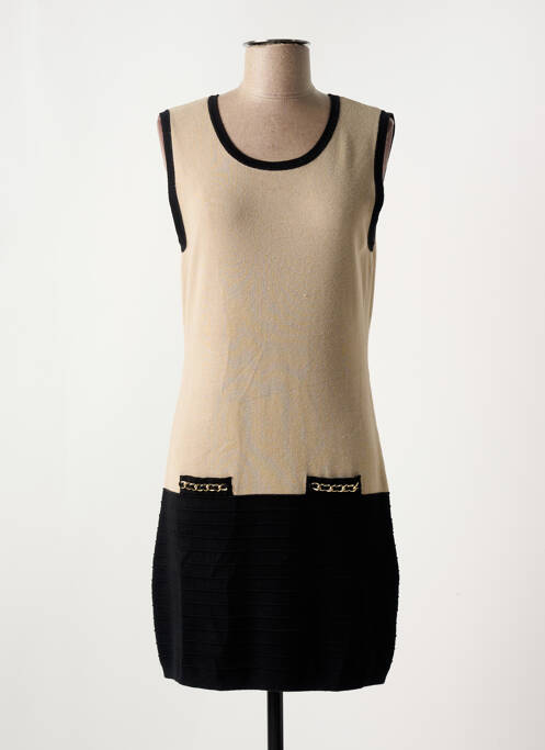 Rochie pulover bej CRISTINA femeie