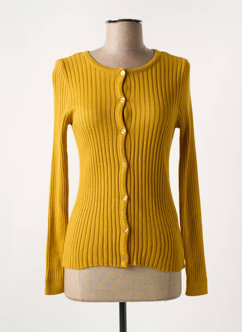 Vestă cu mâneci lungi galben MD'M femeie