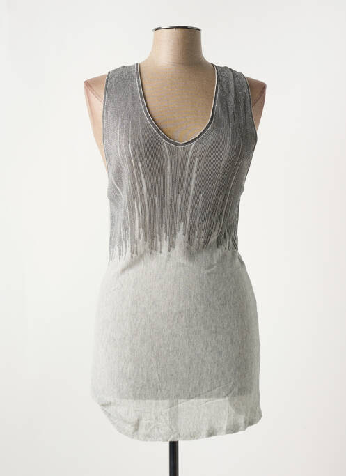 Pulover tunică gri EVA KAYAN femeie