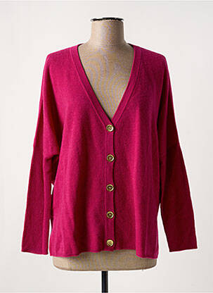 Vestă cu mâneci lungi violet ABSOLUT CASHMERE femeie