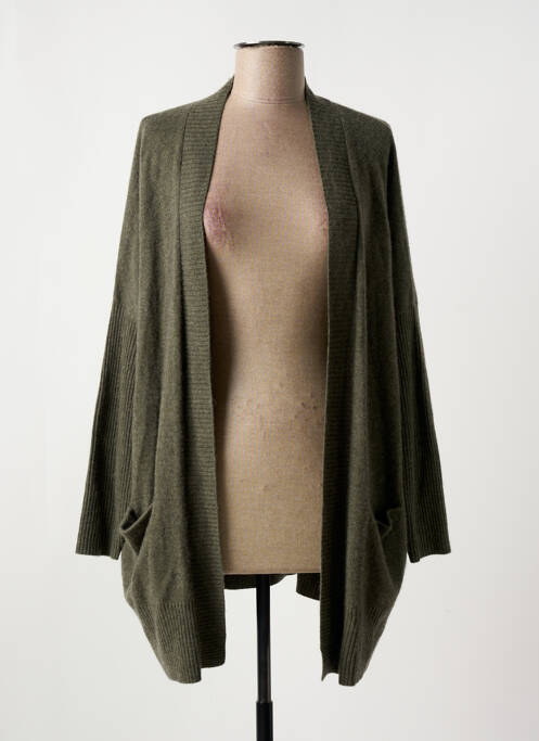 Vestă cu mâneci lungi verde ABSOLUT CASHMERE femeie