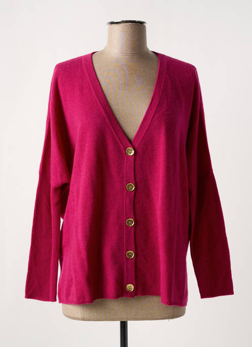 Vestă cu mâneci lungi violet ABSOLUT CASHMERE femeie