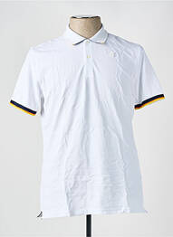 Tricou croială cambrată mâneci scurte alb KWAY bărbat