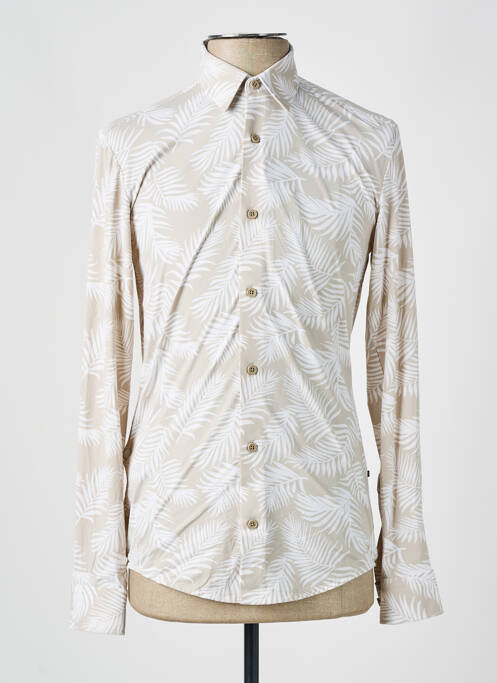 Cămașă cu mâneci lungi bej HUGO BOSS bărbat