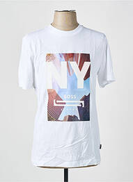Tricou croială dreaptă mâneci scurte alb HUGO BOSS homme