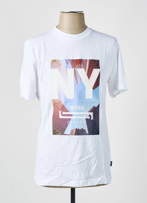 Tricou alb HUGO BOSS bărbat