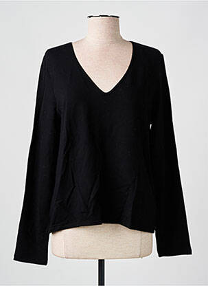 Tricou negru MAJESTIC FILATURES femeie