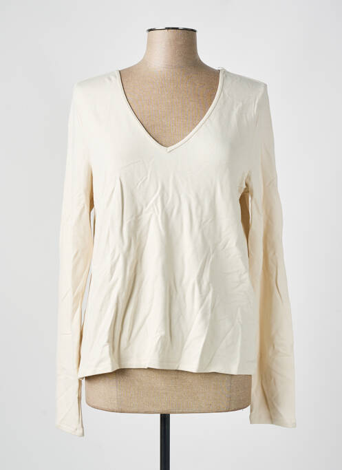 Top bej MAJESTIC FILATURES femeie